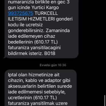 Turkcell Superonline Modem İade Süreci.