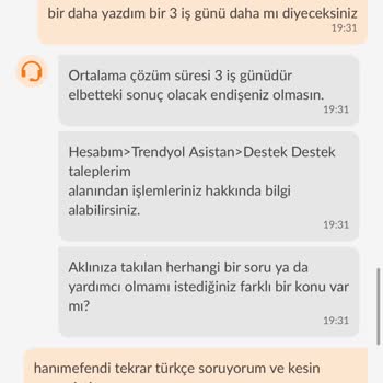 Trendyol 21 İş Gününde İade Yapmıyor