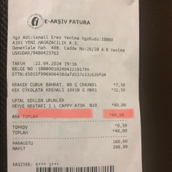 A101 Etiket Fiyat Farklı