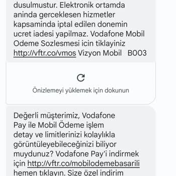 Vodafone Mobil Ödeme Sıkıntısı