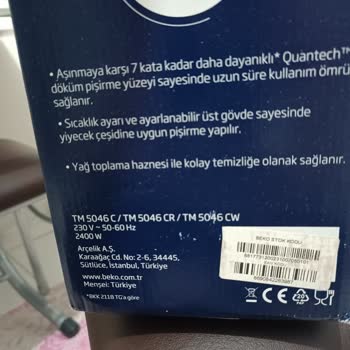 Beko/Arçelik 5046CW Tost Makinesi