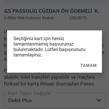 Passolig GS Logo Başvuru Yapılmıyor