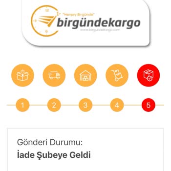 Birgündekargo Firmasının Kargoyu Adrese Getirmeden İade Etmesi