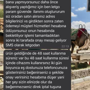 Letgo Ödenen Ücretin Karşılığı Telefon Teslim Edilmedi