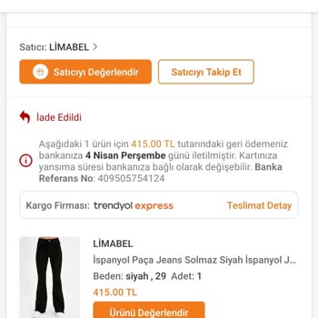 Trendyol Un Sorumsuzluğu Ve Sattığı Ürünün Arkasında Durmaması