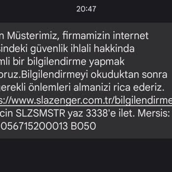 Slazenger TR Site Güvenlik Açığı