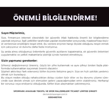 Slazenger TR Site Güvenlik Açığı