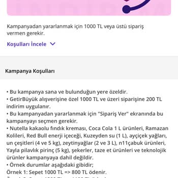 Getir Büyük Kampanya Hatası