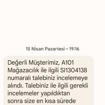 A101 Market Ücret İadesi Gerçekleşmiyor