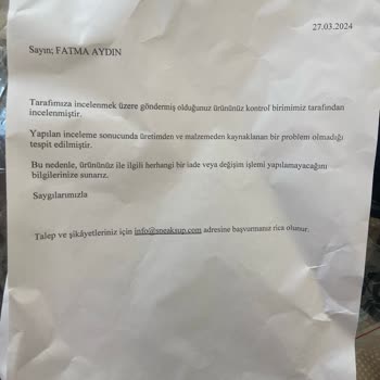 Sneaks Up'ta Ürün Hatasının Tüketiciye Bağlanması