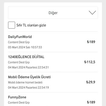 Vodafone Onaysız Mobil Ödeme Alması, Abonelik Yapması.