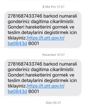 PTT Kargo Mağduru Dağıtım Yok