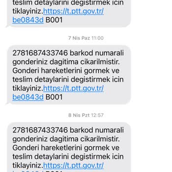 PTT Kargo Mağduru Dağıtım Yok