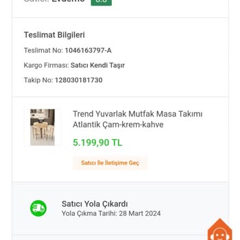 Koçtaş Umursamıyor Ve Bünyesindeki Satıcı Evdemo Ürünü Teslim Etmiyor