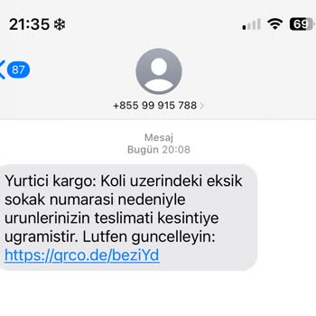 E-ticaret Marka Taklidiyle Dolandırıcılık Kargo Takibi Adı Altında Bilgi İstismarı