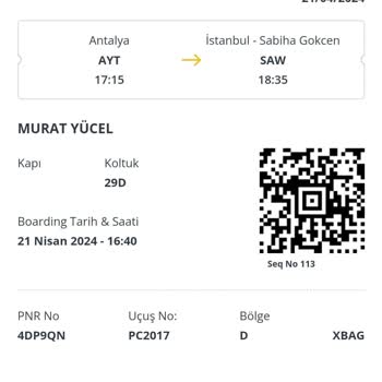 Pegasus Sebepsiz Yere Uçağın Geç Kalkması Ve Maddi Zarar...