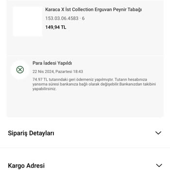 Karaca Züccaciye Karaca Habersiz Ürün İptali