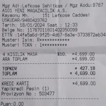 A101 Ücreti Ödenen Gelmeyen Ürün