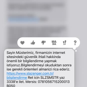 Slazenger TR Güvenlik İhlali Sorunu