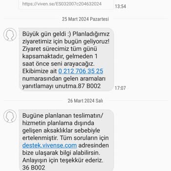 Vivense Customer Service Dissatisfaction