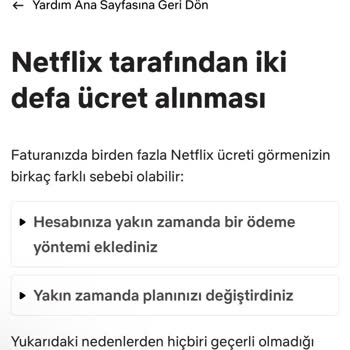 Netflix İki Kez Ücret Kesintisi Yaptı!