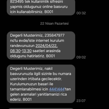 Türk Telekom Nakil İşlemi Yapılmadı