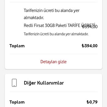 Vodafone Fatura Tutarımda Haksız Fiyat Artışı