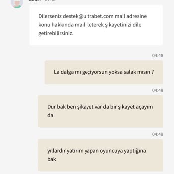 Ultrabet Canlı Destek Sorunu