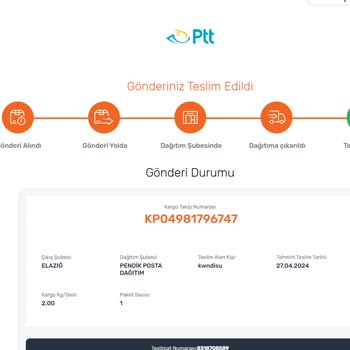 PTT Kargo PTT Almadığım Ürünü Teslim Ettiklerini Söylüyor.