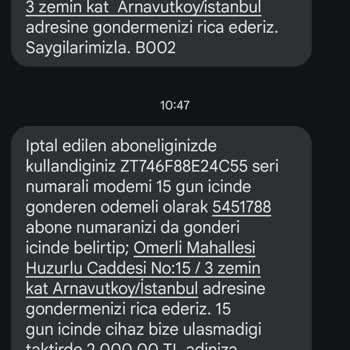 Millenicom İnternet Üyeliğinde İletişim Ve Yanlış İşlem Sorunu