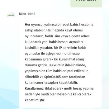 Spinco Paramı Vermediler Siteden Kaydımı Sildiler