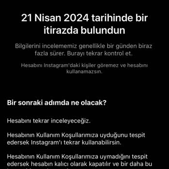 Instagram Hesabı Askıya Alınması!