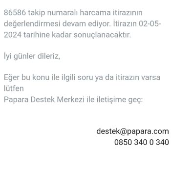 Papara Harcama İtirazı Alı Konulan Para Sıkıntısı