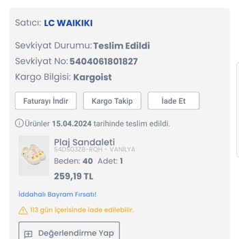 LCW Para İadesi Yapılmadı