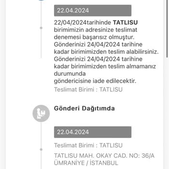 Bahs (Bahsbar) Bahs İade Kabul Etmiyor