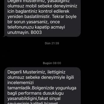 Vodafone Çekim Gücü Çok Kötü Ve Bilgi Mesajı Komedi Gibi