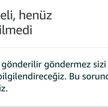 Amazon Kargoya Bile Verilmeyen Üründe Müşteri Yalnız Kalıyor.