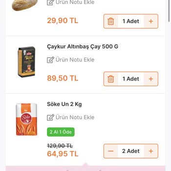 Migros Sanal Markette Ücretsiz Teslimatta Ücret Alındı