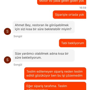 Migros Yemek Geç Teslimat Ve Fiş İletilmemesi