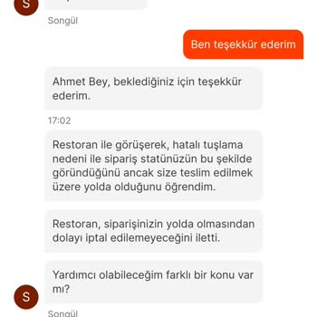 Migros Yemek Geç Teslimat Ve Fiş İletilmemesi