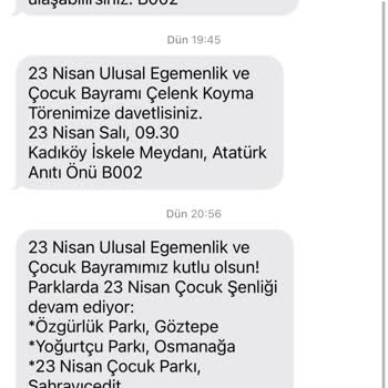 Kadıköy Belediyesi Devamlı Atılan SMS