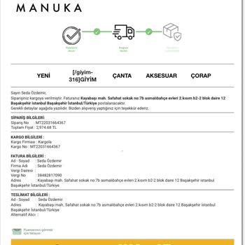 Manuka İademi Yapmıyor İletişim De Kurulmuyor