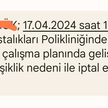 Sağlık Bakanlığı Habersiz Randevu İptali