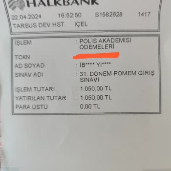 Halkbank 31. Dönem Pomem Ücreti Ödenmedi Olarak Görünüyor