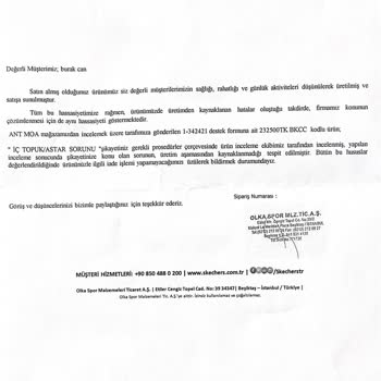 Skechers,1Aylık Ayakkabının Değişim, Para İadesi Yapılmadı