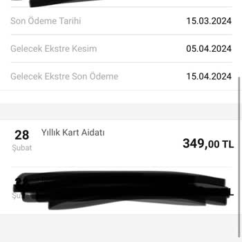 VakıfBank Kredi Kartından Alınan Kart Aidatı