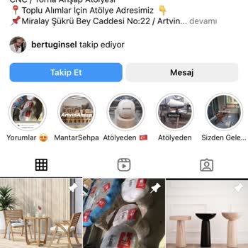 Artvin Ahşap (Instagram: artvinahsap) Instagram'da Güvensiz Alışveriş Deneyimi