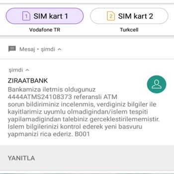 Ziraat Bankası ATM Sine Param Sıkıştı
