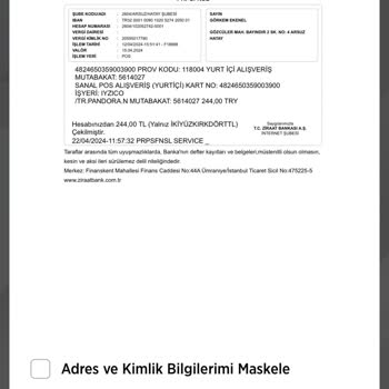 Pandora Mücevher Pandora Ürünüm Gelmedi