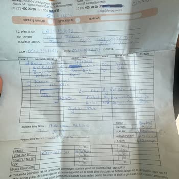 Mondihome Ürünlerin Teslim Edilememesi